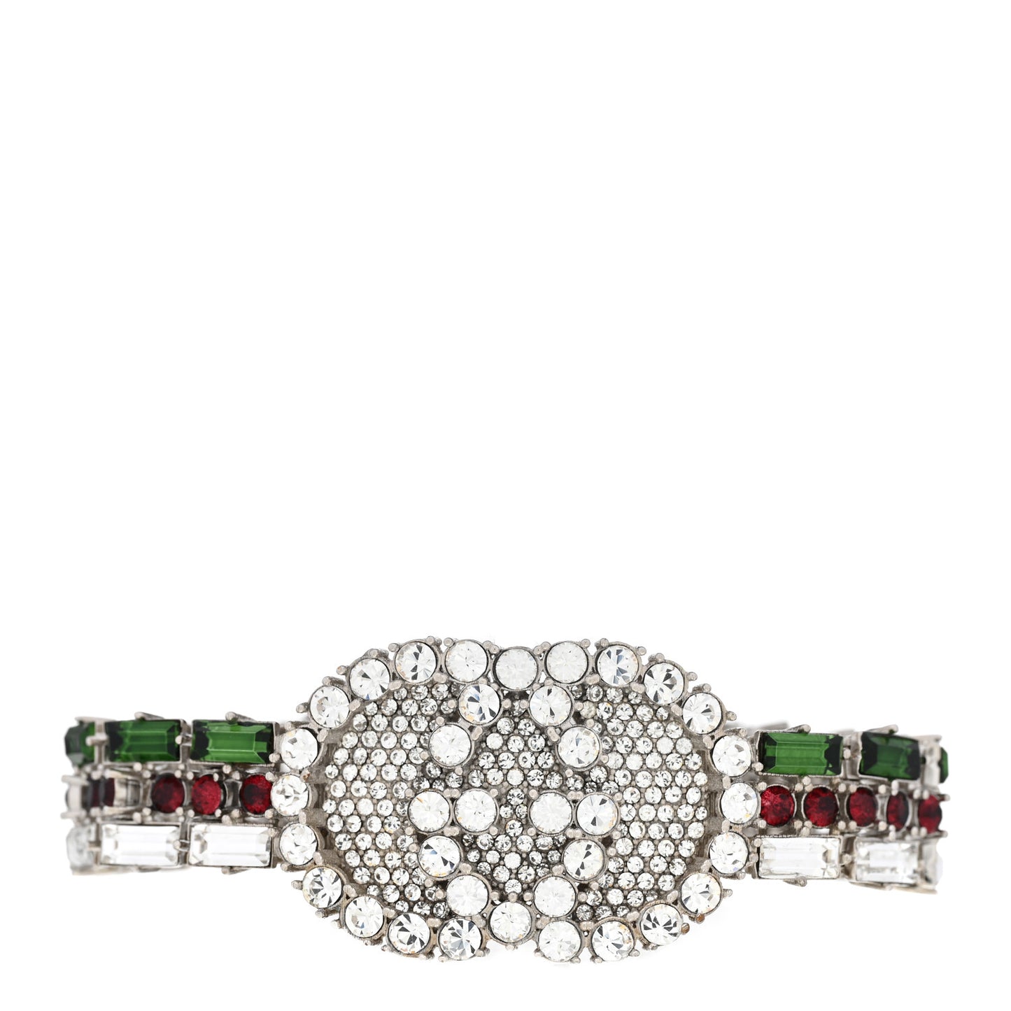 Crystals Double G Web Tennis Bracelet M Multicolor