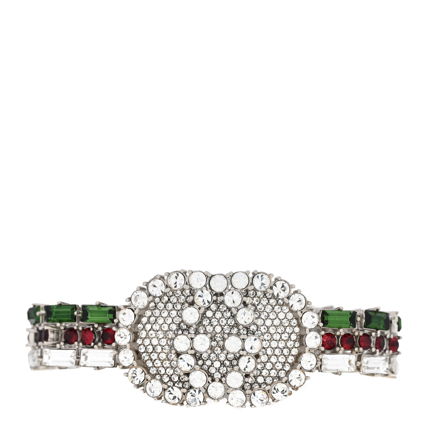 Gucci Crystals Double G Web Tennis Bracelet M Multicolor 1 of 4