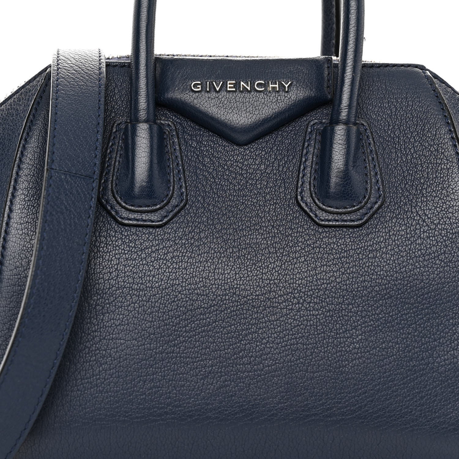 Givenchy Sugar Goatskin Mini Antigona Navy 7 of 9