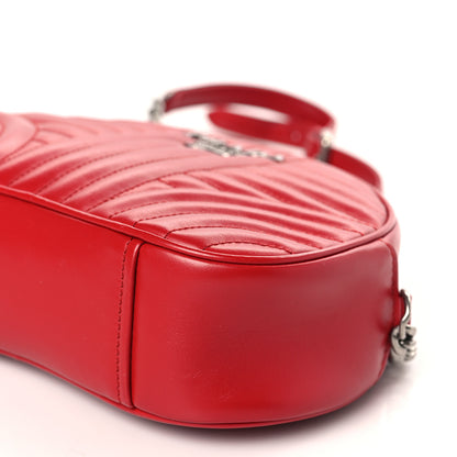 Prada Soft Calfskin Impunture Diagramme Dome Crossbody Bag Fuoco 8 of 9