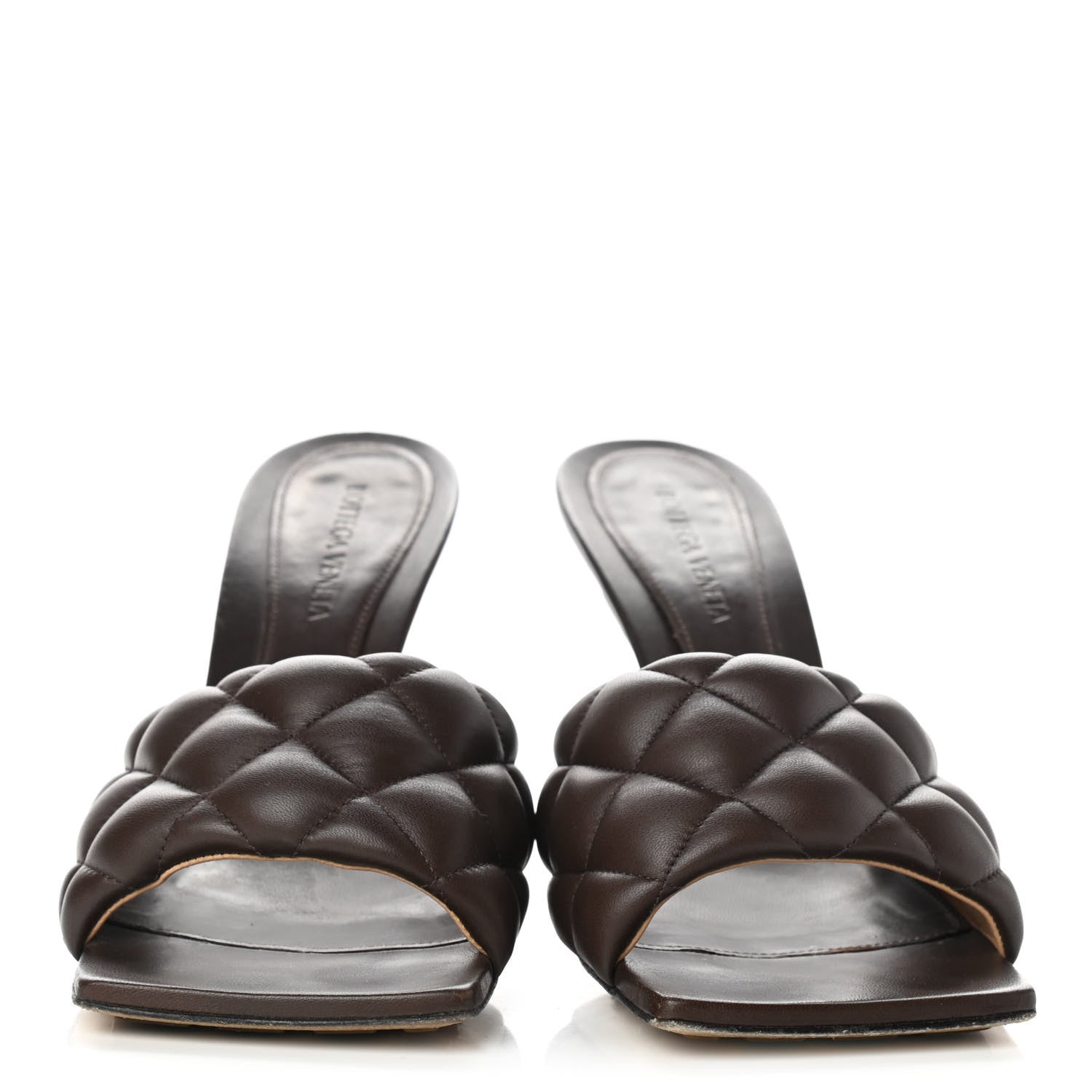 Bottega Veneta Nappa Matelasse Padded Mule Sandals 40 Chocolate 2 of 9