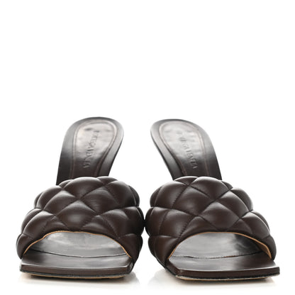 Bottega Veneta Nappa Matelasse Padded Mule Sandals 40 Chocolate 2 of 9
