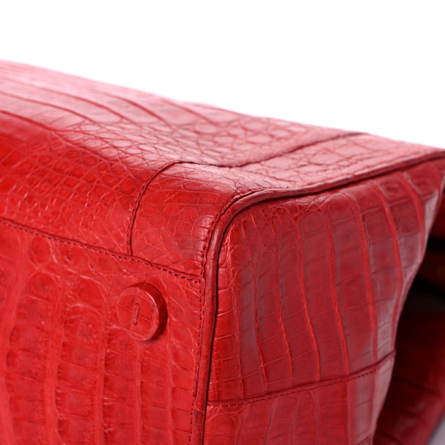 Crocodile Tote Red