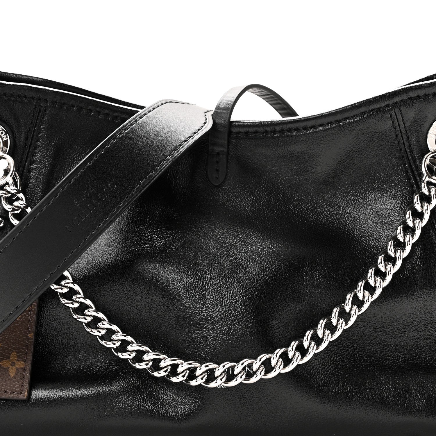 Louis Vuitton Lambskin CarryAll Vibe BB Black 7 of 9