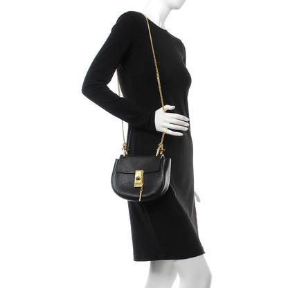 Chloe Grained Lambskin Mini Drew Shoulder Bag Black 2 of 7