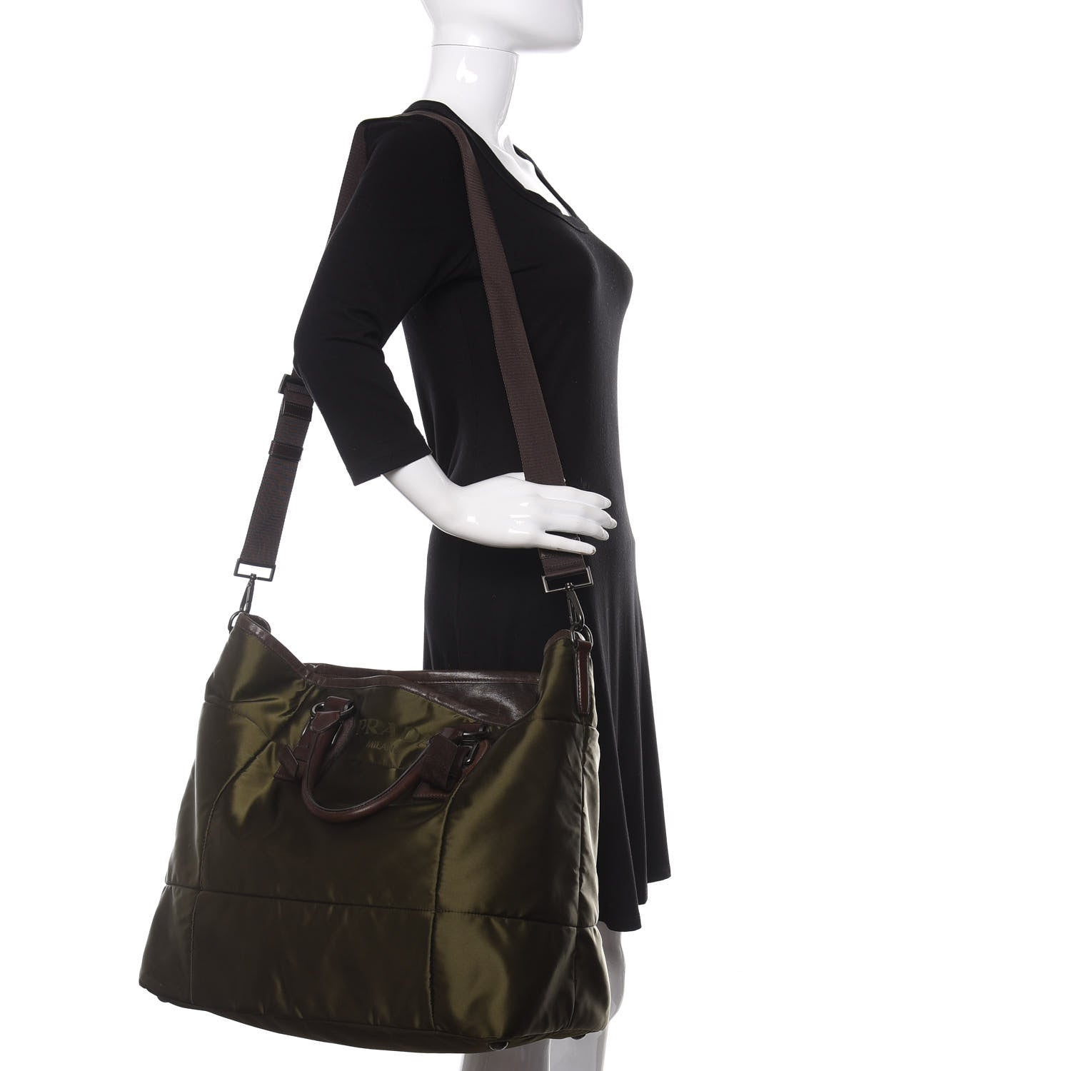 Prada Tessuto Nylon Tote Mimetico 2 of 11