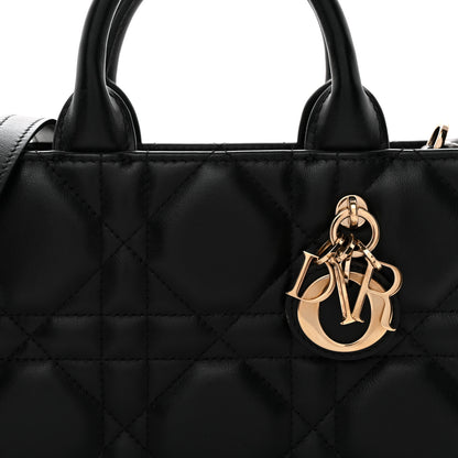 Christian Dior Calfskin Macrocannage Mini Book Tote Black 8 of 13