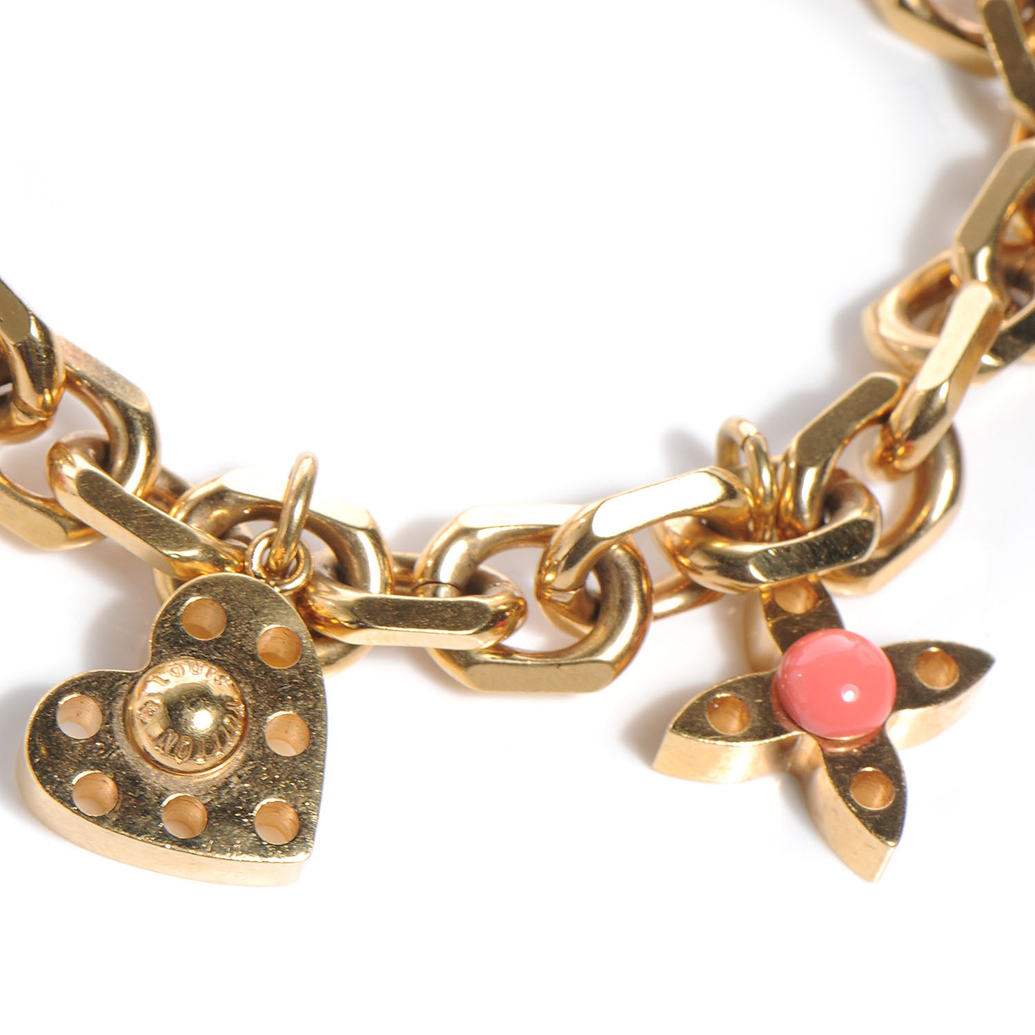 Louis Vuitton Hide and Seek Charm Bracelet Gold 3 of 5