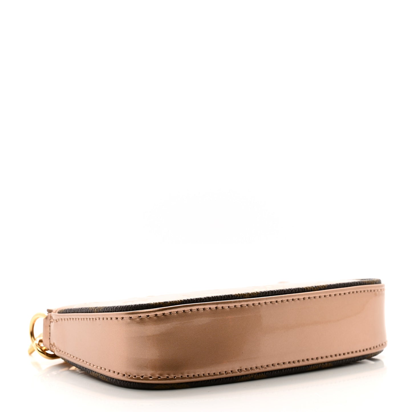 Metallic Vernis Mini Pochette Accessories Rose Gold