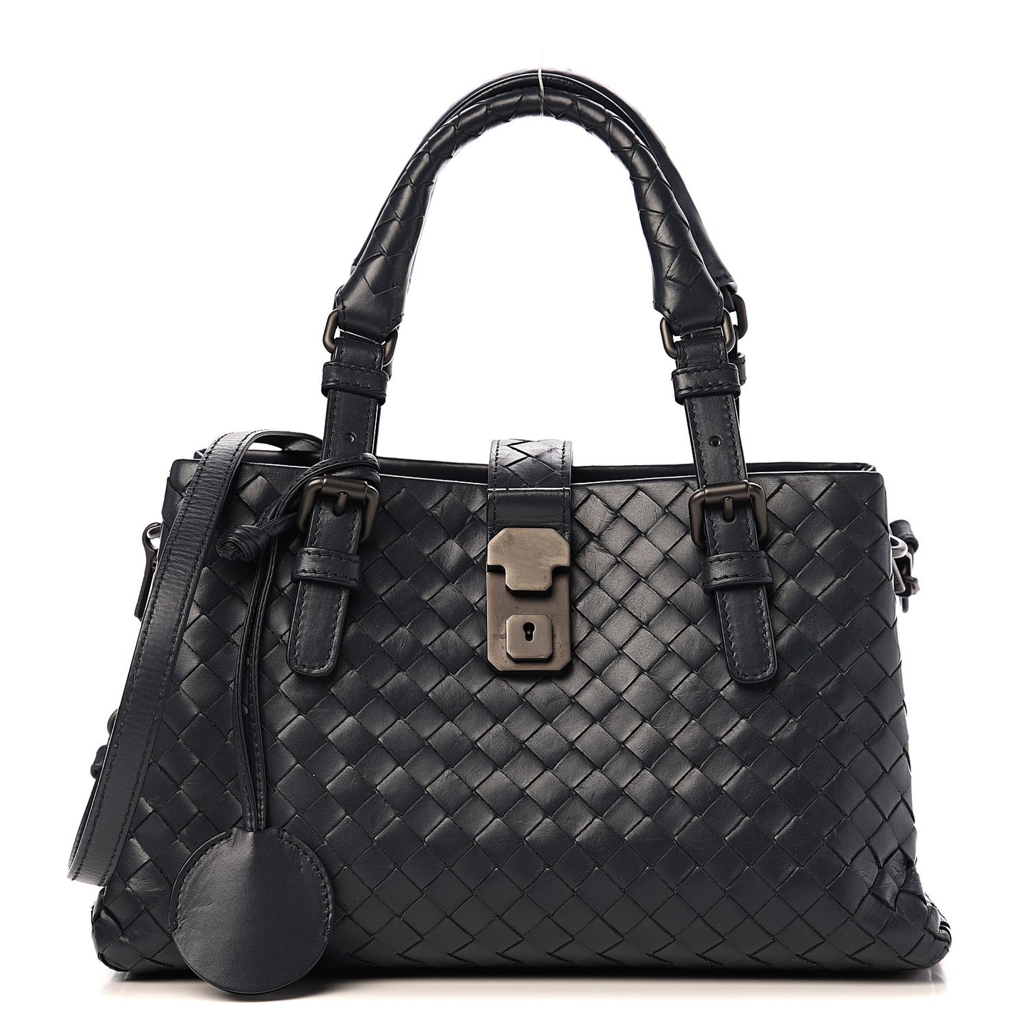 Calfskin Intrecciato Mini Roma Light Tourmaline