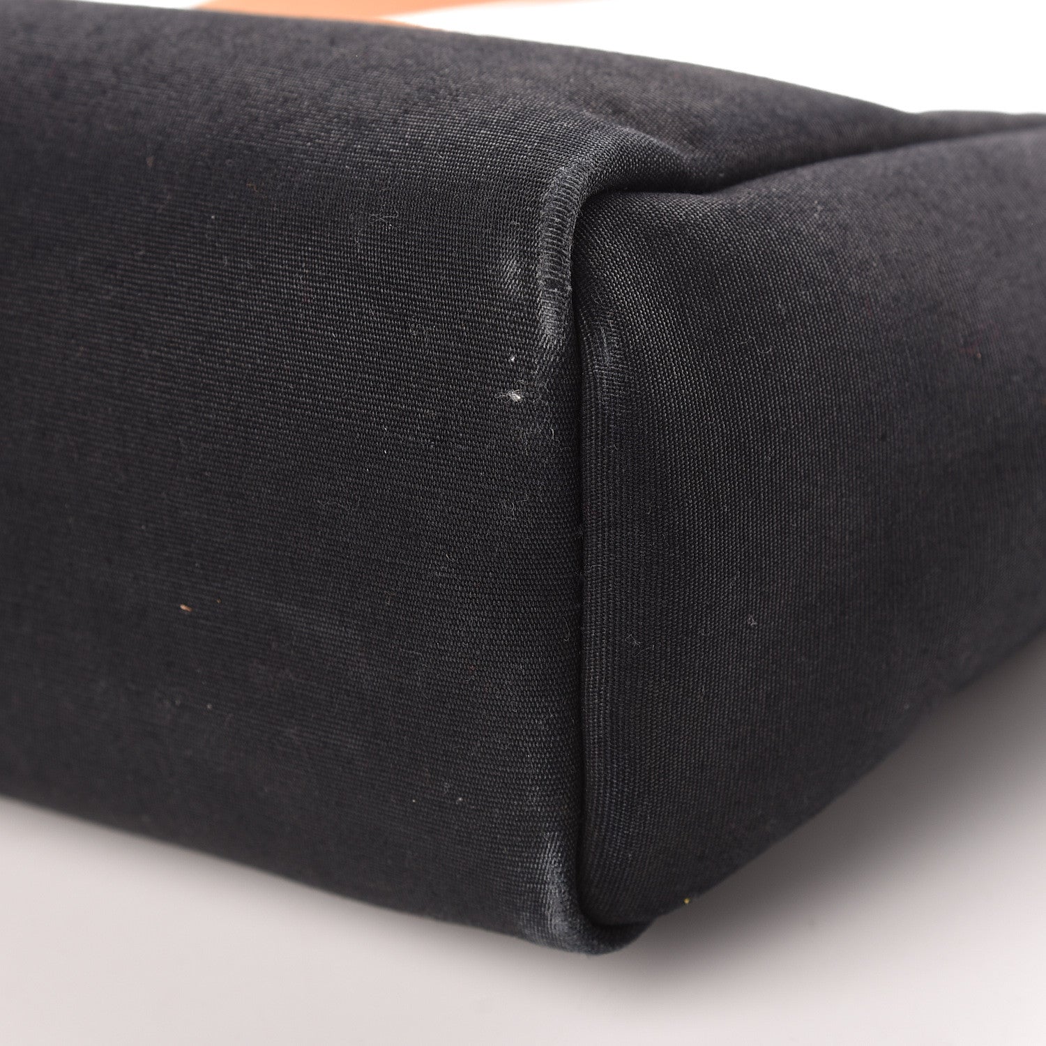 Hermes Toile Vache Calfskin Herbag PM 30 Black Natural 11 of 23