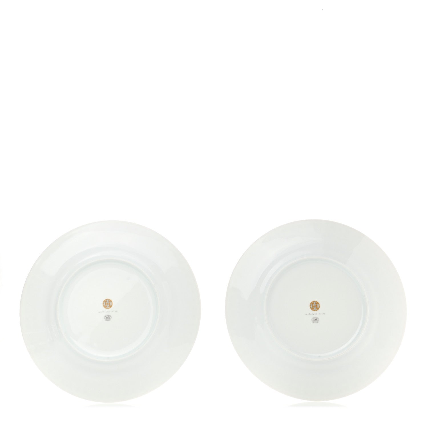 Hermes Porcelain Mosaique Au 24 Gold Dinner Plate Set of 2 3 of 7