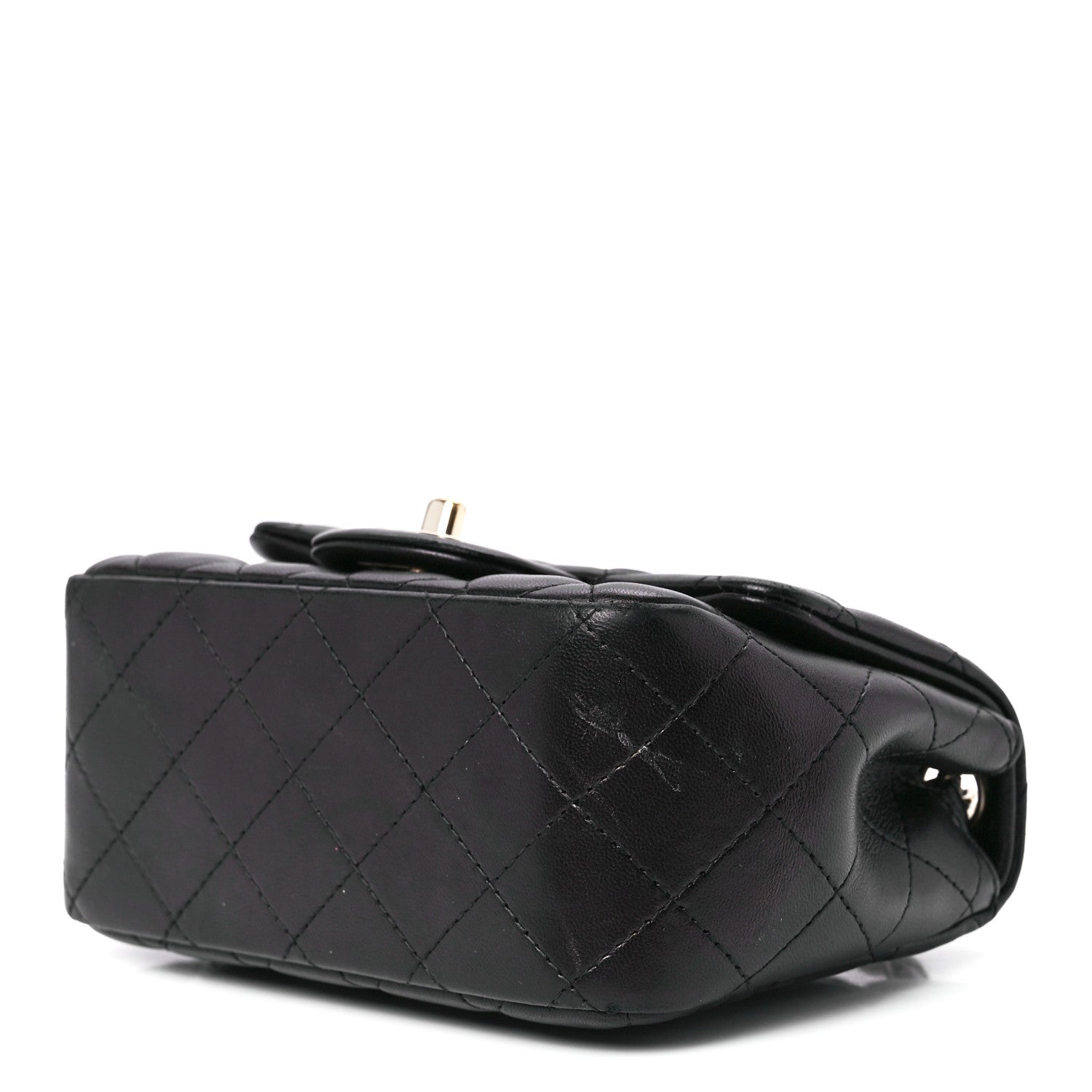 Chanel Lambskin Quilted Mini Square Flap Black 10 of 12