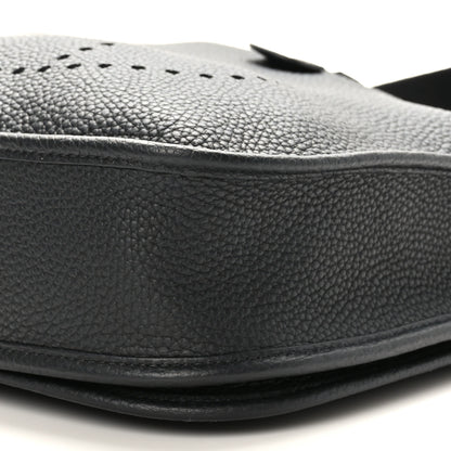 Hermes Taurillon Clemence Evelyne III PM Black 9 of 9