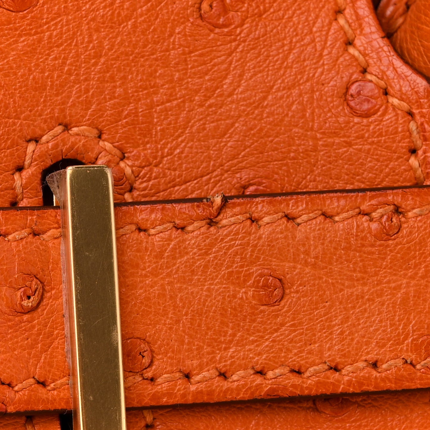 Ostrich Birkin 30 Orange