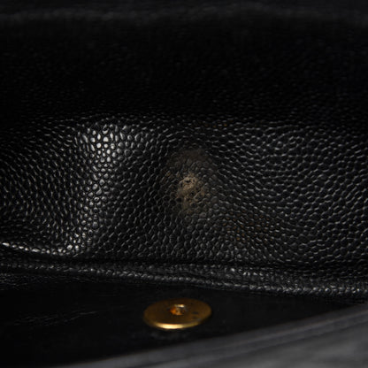 Chanel Caviar Quilted Medium Double Flap Black 11 of 13