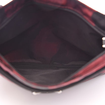 Prada Tessuto Nylon Camouflage Print Flat Messenger Bag Bordeaux 5 of 10
