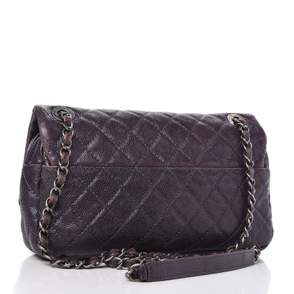 Chanel Iridescent Caviar Quilted Small Chic Flap Dark Purple 3 of 11