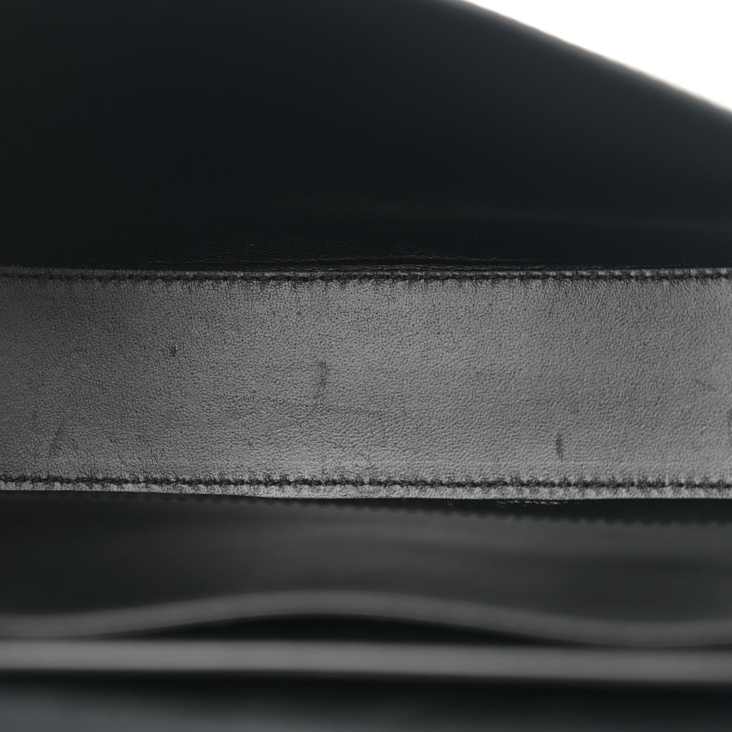 Calfskin Greca Goddess Top Handle Bag Black