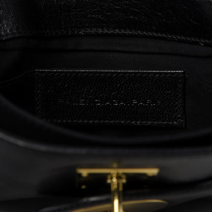 Balenciaga Calfskin Lune Clutch Black 8 of 9