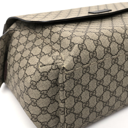 Gucci GG Plus Monogram Messenger Diaper Bag Dark Brown 10 of 13