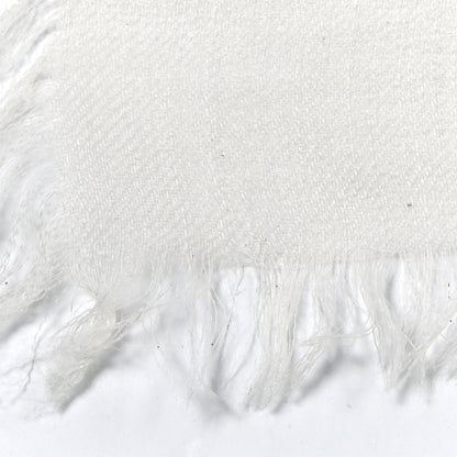 Chanel Cashmere CC Camellia Scarf Shawl Ivory Multicolor 5 of 9