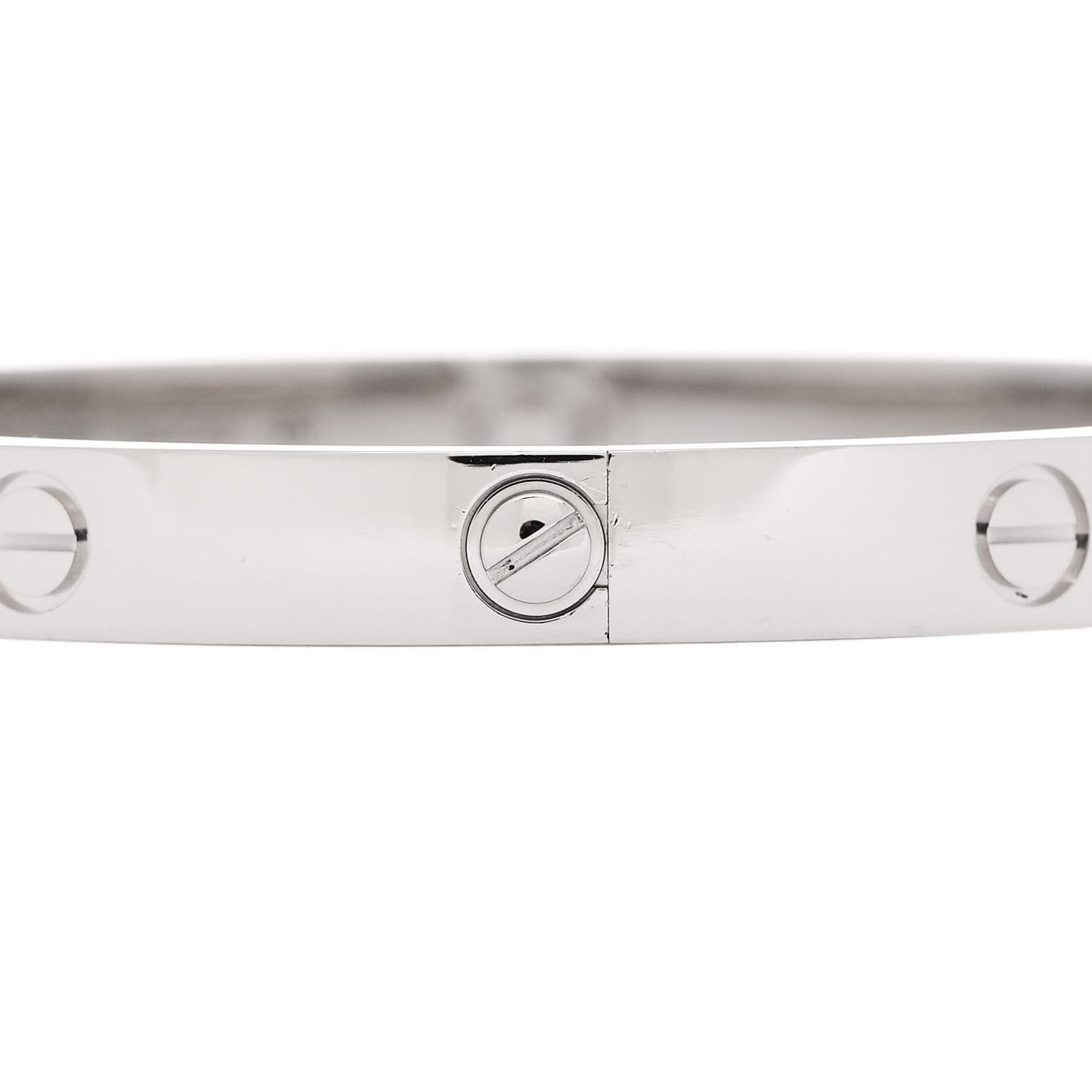 18K White Gold LOVE Bracelet 19