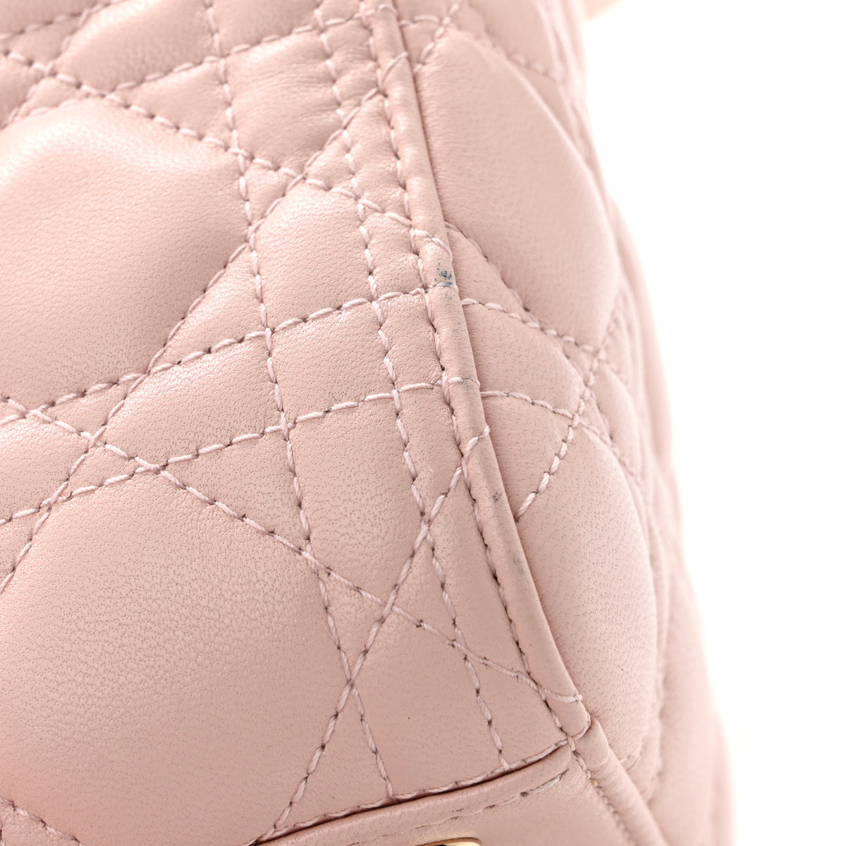 Christian Dior Lambskin Cannage Medium Lady Dior Light Pink 11 of 15