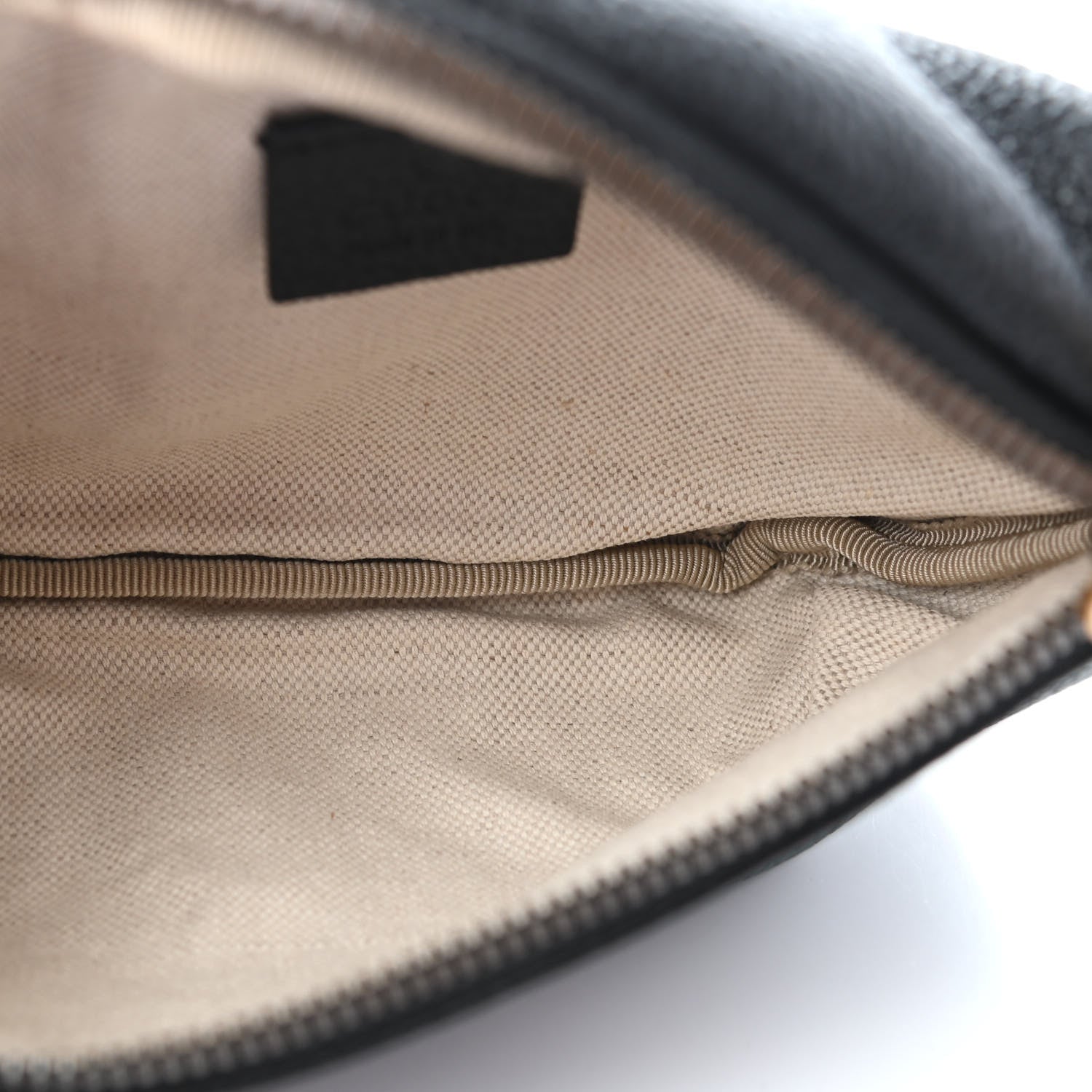 Gucci Grained Calfskin Small Logo Belt Bag Black 5 of 11
