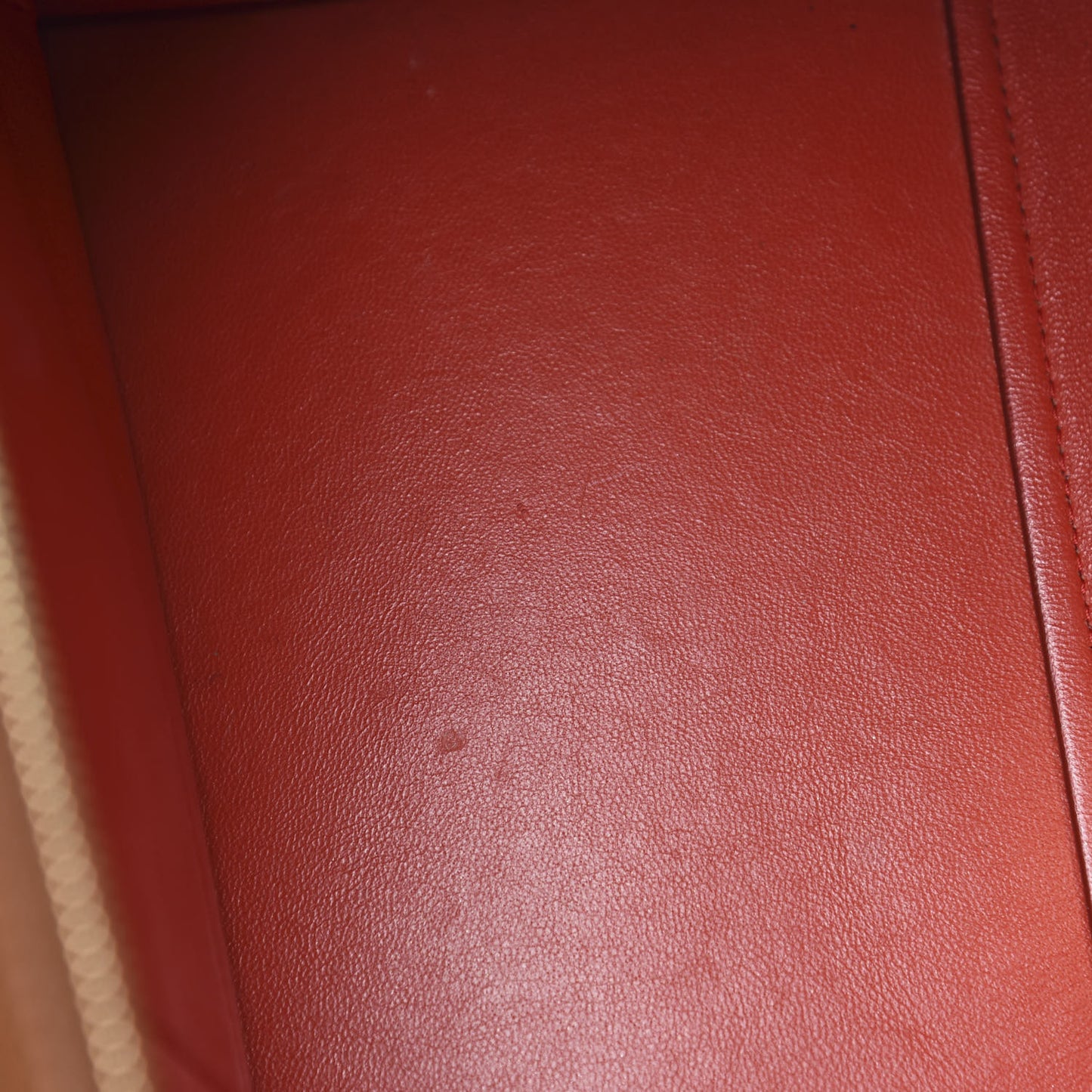 Natural Calfskin Suede Medium Bi-Color Trapeze Tan