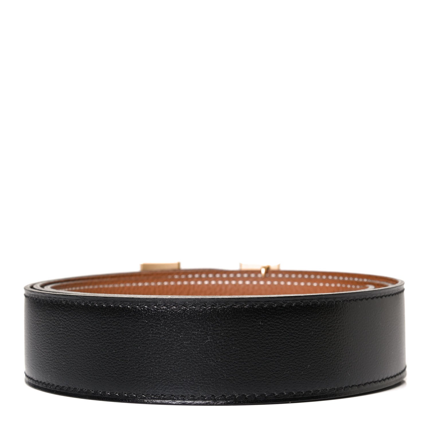 Hermes Box Togo 32mm H Belt 100 Black Gold 4 of 10