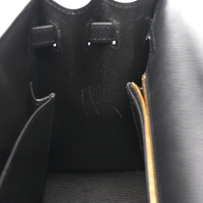 Hermes Epsom Kelly Sellier 25 Black 11 of 13