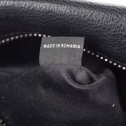 Miu Miu Goatskin Madras Shoulder Bag Black 7 of 9