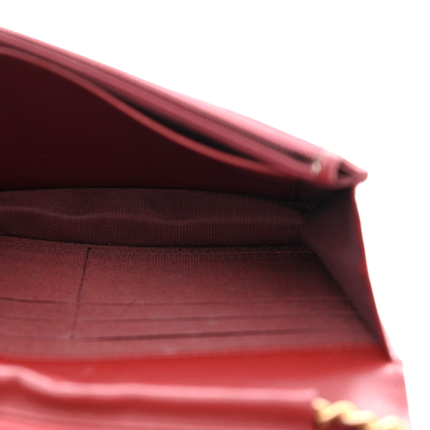Chanel Lambskin Quilted Infinity Wallet On Chain WOC Burgundy 5 of 11