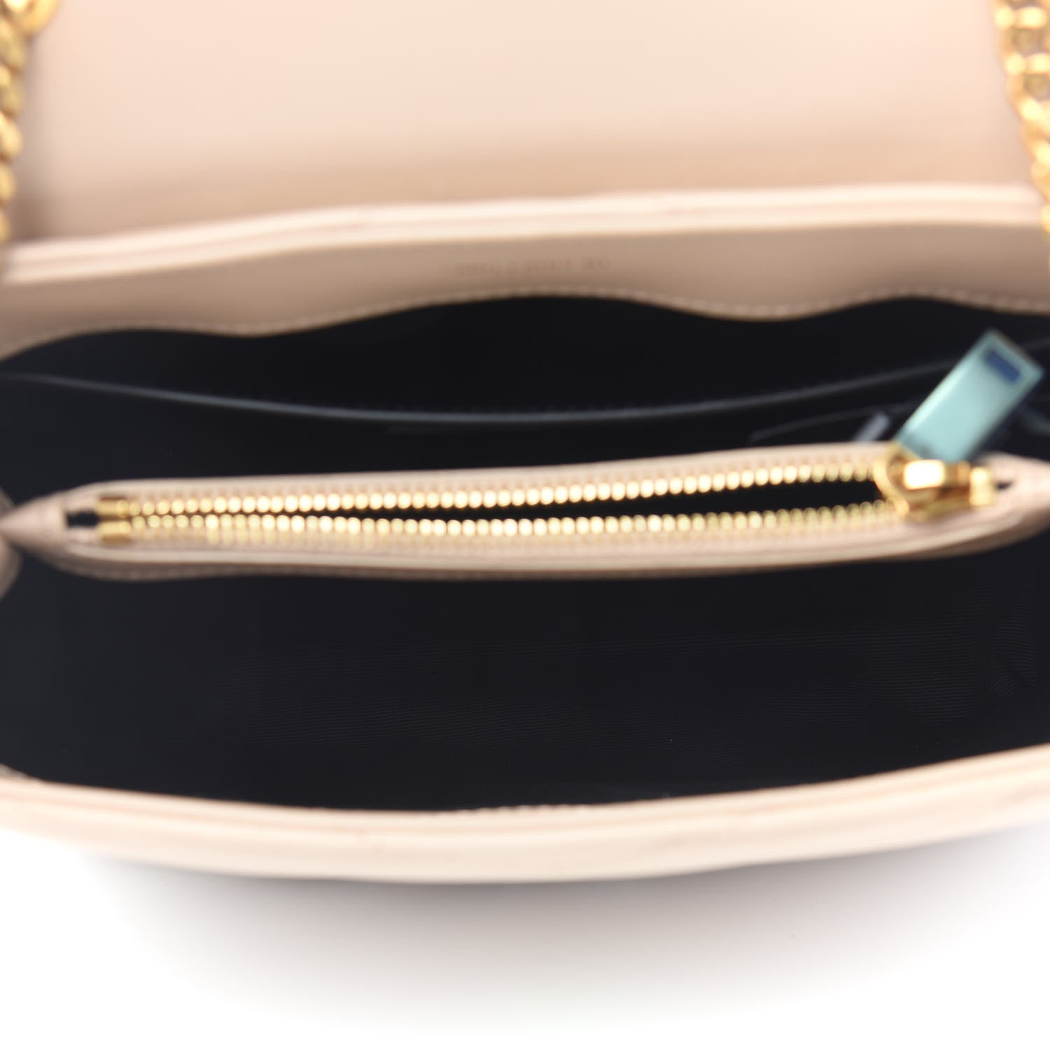 Saint Laurent Calfskin Y Quilted Monogram Small Loulou Chain Satchel Dark Beige 5 of 10