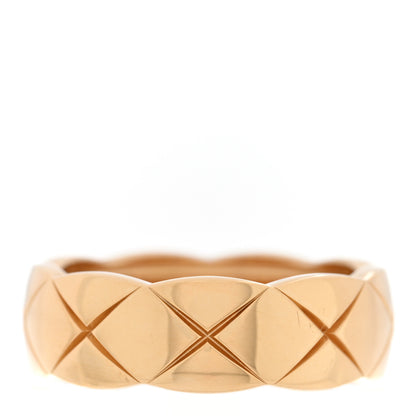 Chanel 18K Yellow Gold Small Coco Crush Ring 55 7.25 1 of 6