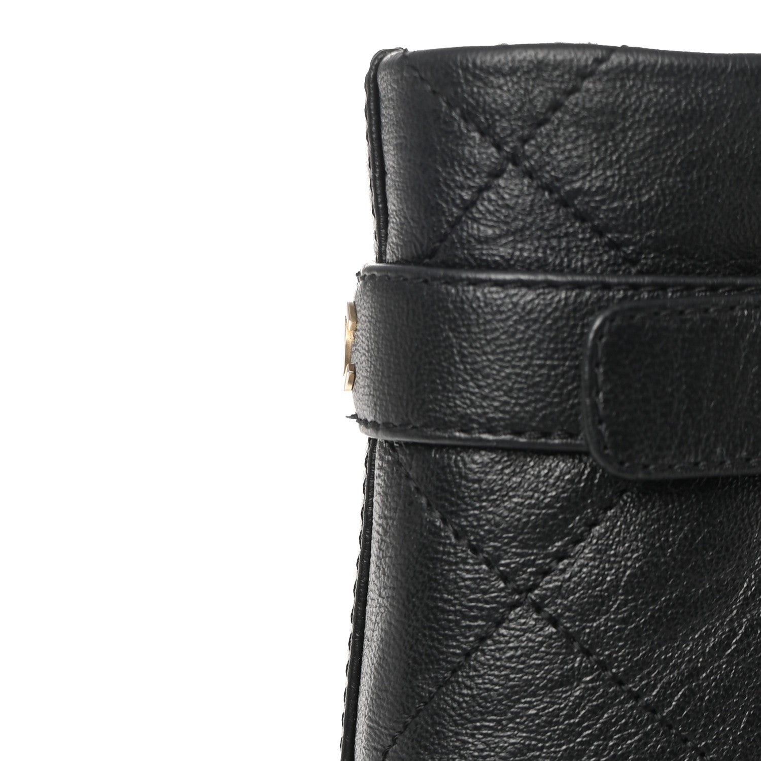 Chanel Lambskin Quilted High Boots 36 Black 9 of 9