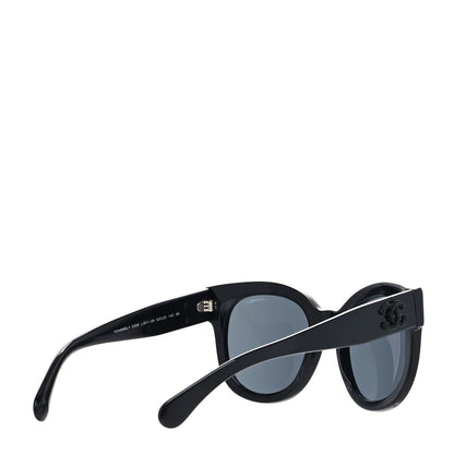 Chanel Acetate Butterfly Signature CC Sunglasses 5358 Black 4 of 8