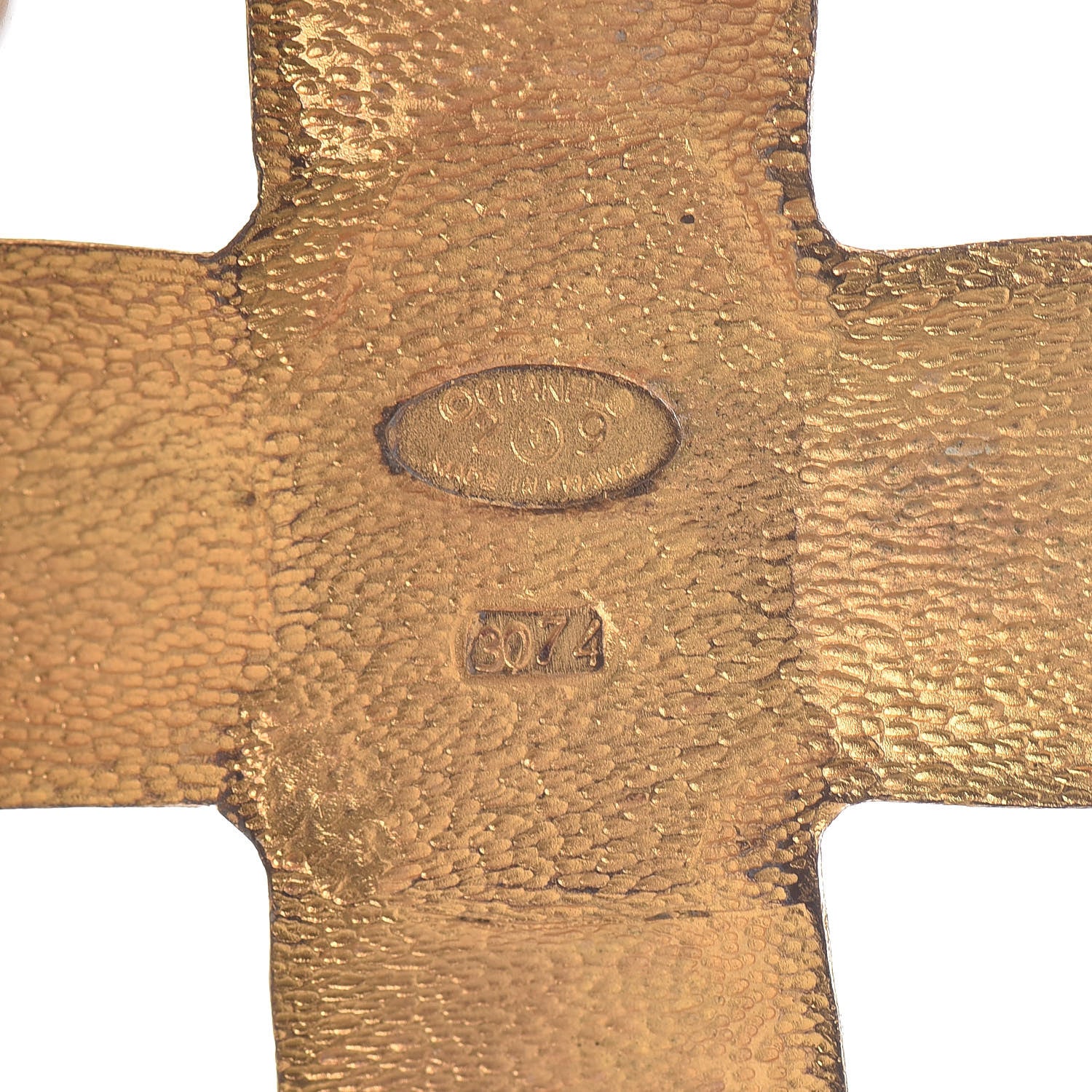 Chanel Pearl CC Cross Pendant Necklace Gold 4 of 6