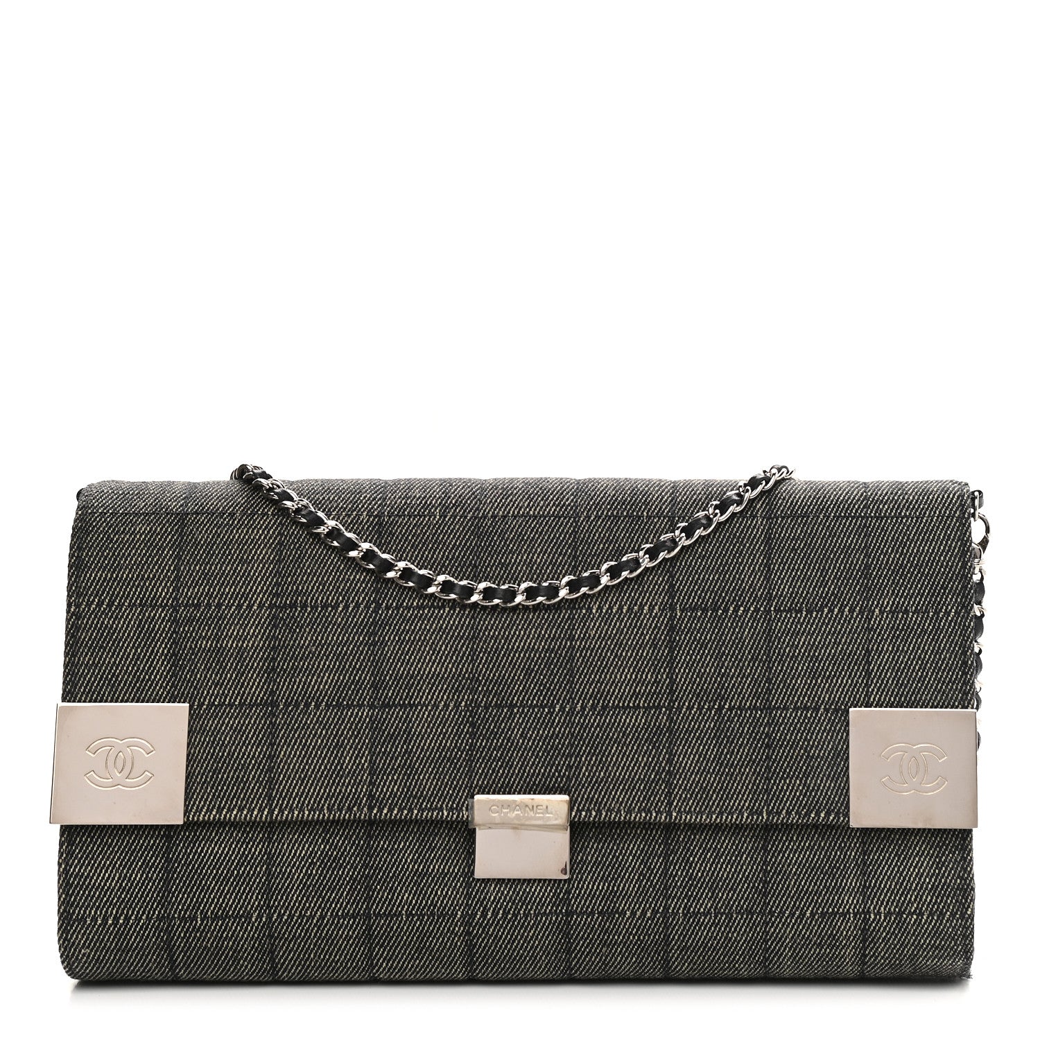 Chanel Denim Chocolate Bar Flap 1 of 9