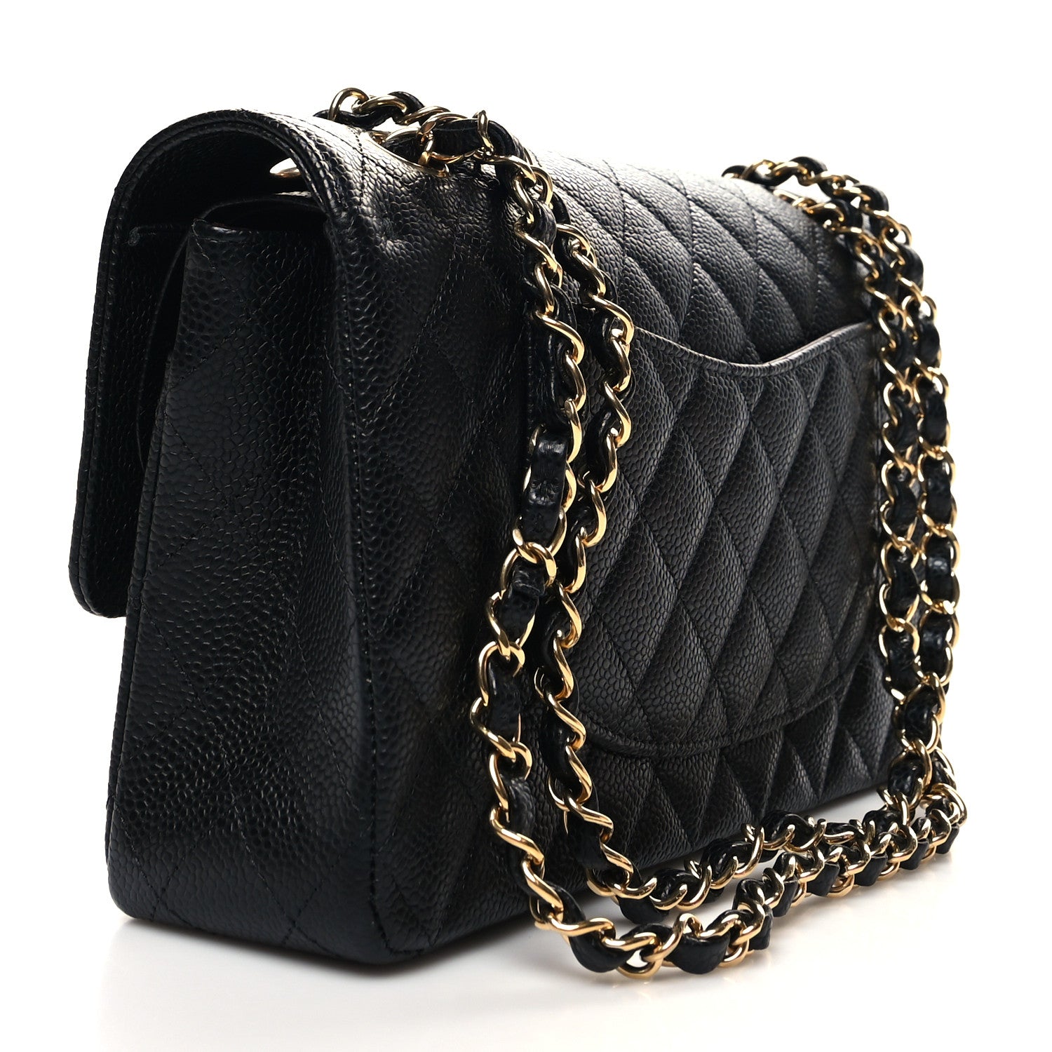 Chanel Caviar Quilted Medium Double Flap Black 3 of 10