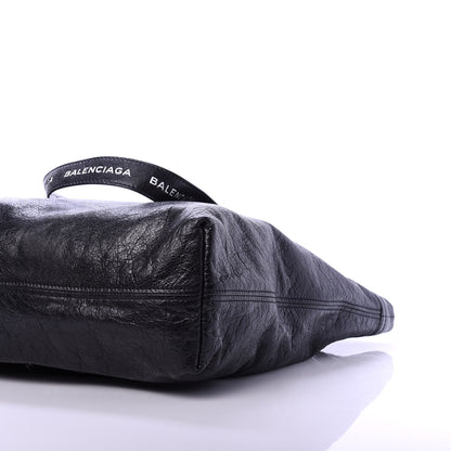 Balenciaga Agneau Logo Printed Carry Tote S Black 7 of 11