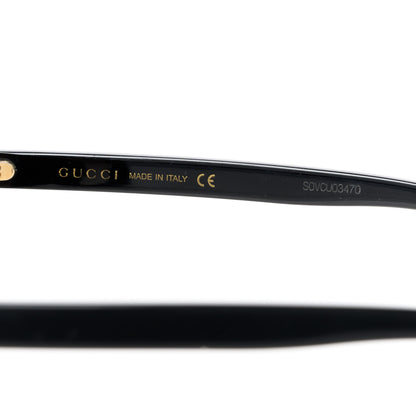 Gucci Acetate Crystal Oversize Sunglasses GG0148S Black 6 of 8