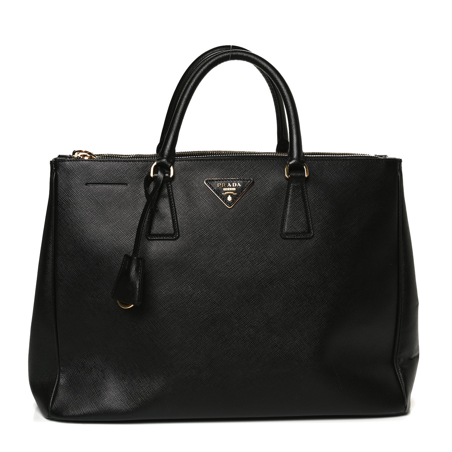 Prada Saffiano Large Galleria Double Zip Tote Black 1 of 11