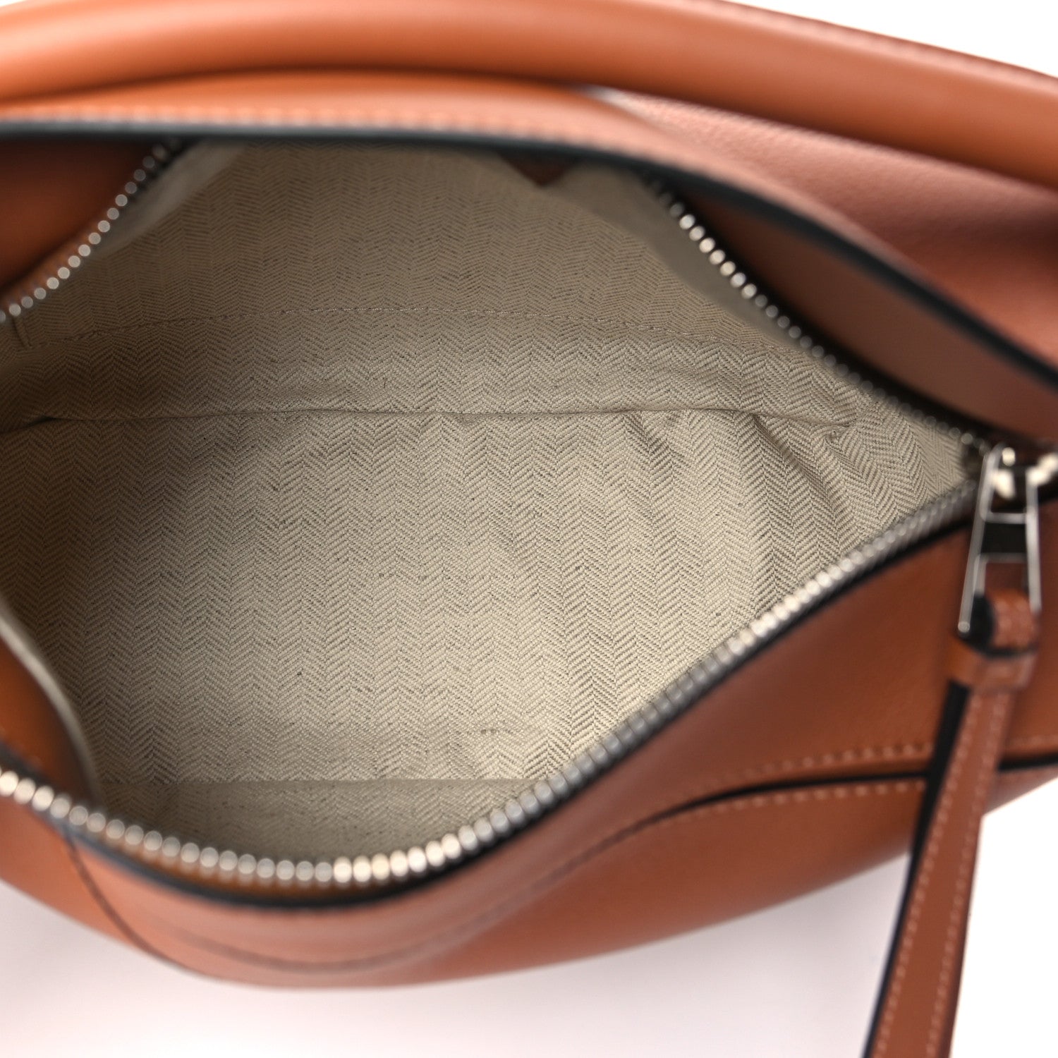 Loewe Grained Calfskin Small Puzzle Bag Tan 5 of 9