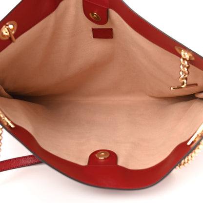 Gucci Calfskin Large Rajah Chain Tote Romantic Cherry 6 of 11