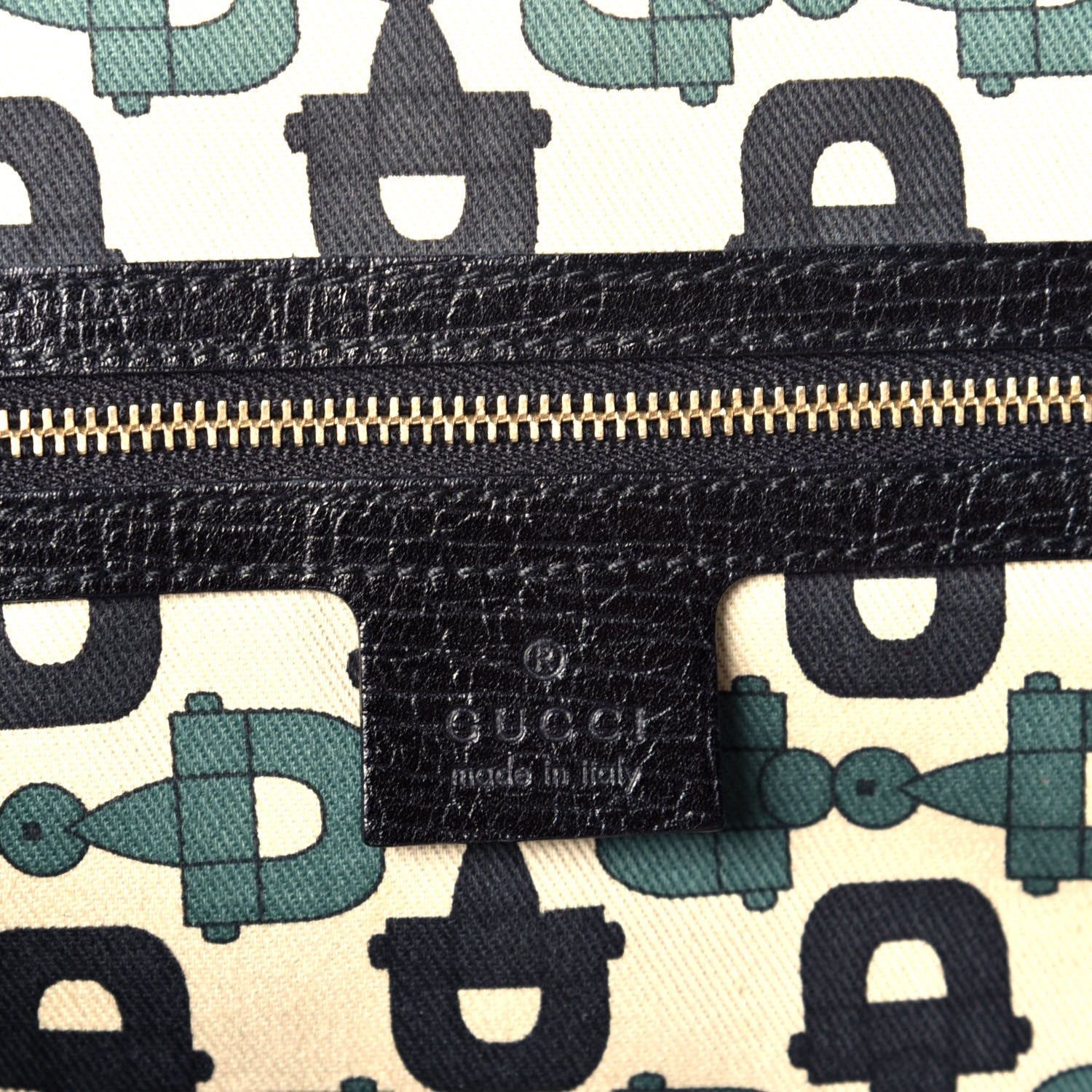 Gucci Monogram Medium Jolicoeur Tote Black 10 of 17