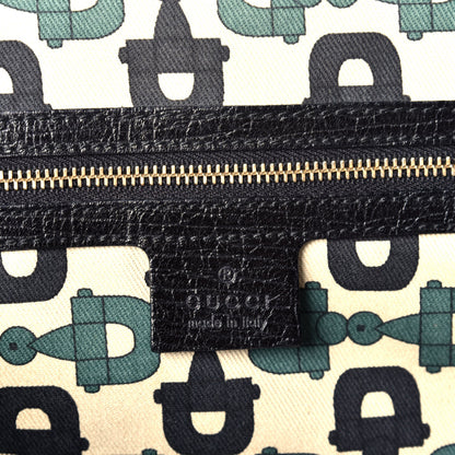 Gucci Monogram Medium Jolicoeur Tote Black 10 of 17