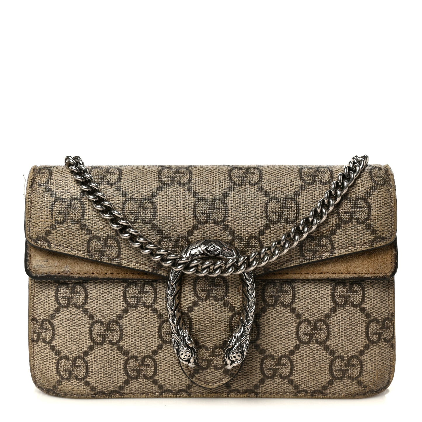 GG Supreme Monogram Super Mini Dionysus Shoulder Bag Taupe