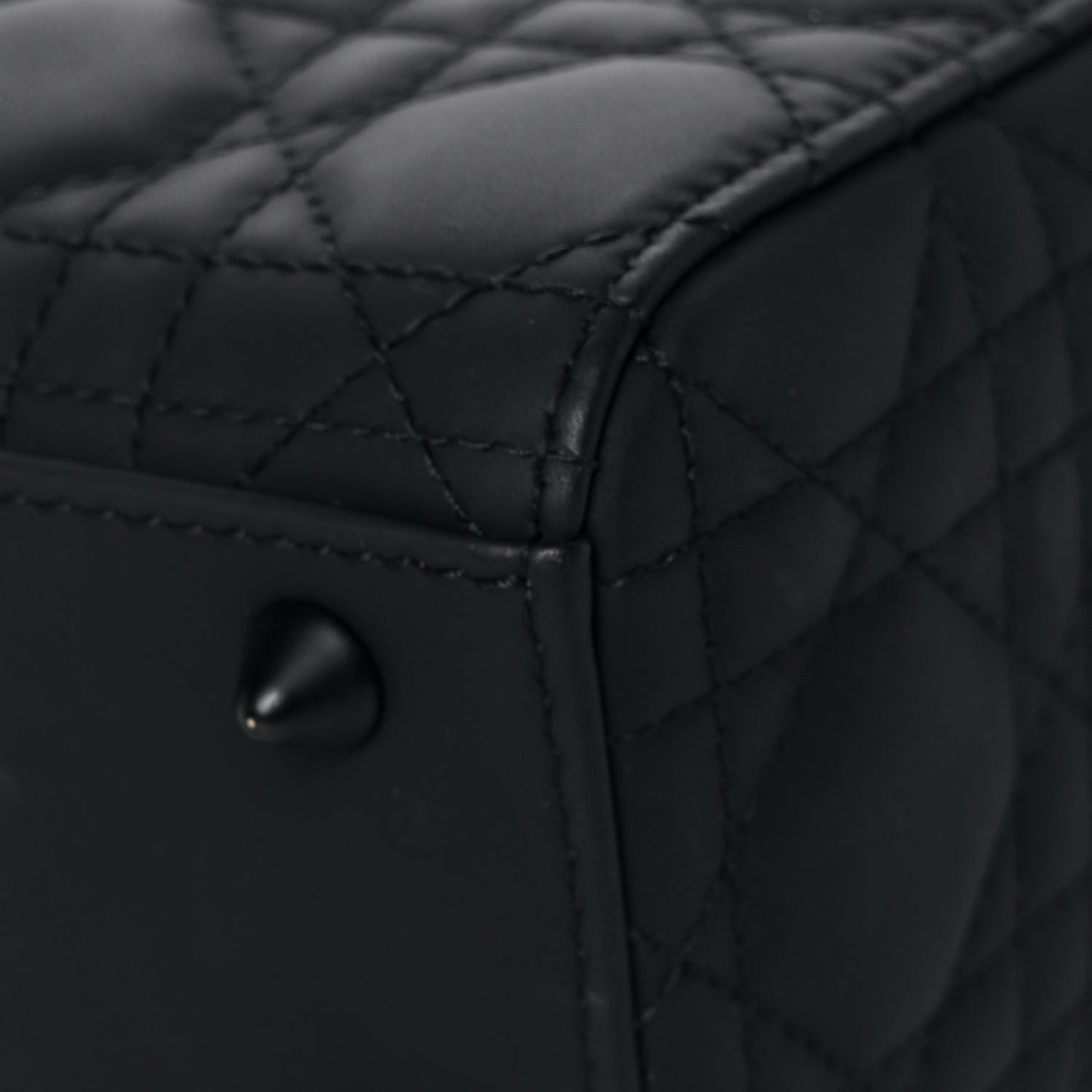 Ultra Matte Calfskin Cannage Small My ABCDior Lady Dior Black